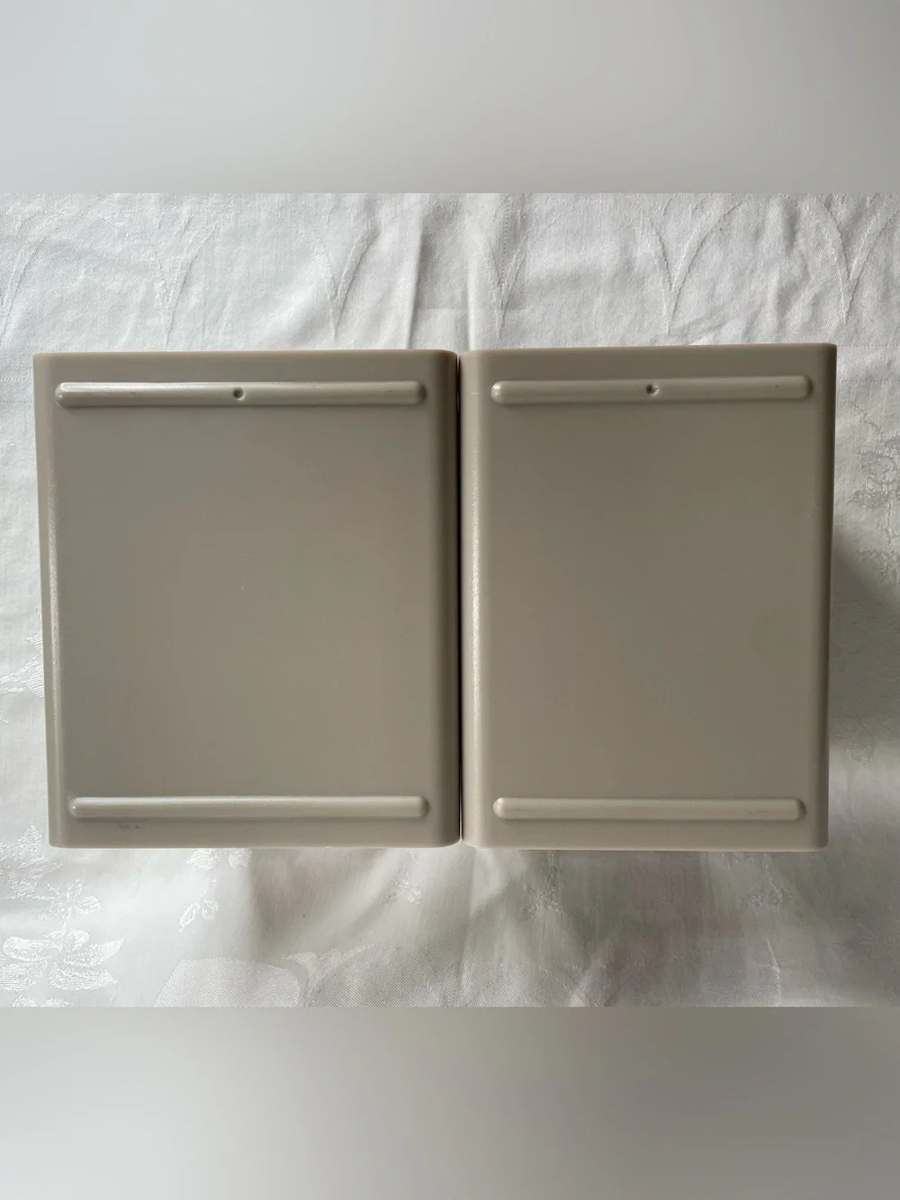 Caraway Magnetic Pot Pan Lid Holder Organizer Storage Dividers Beige Set of 2